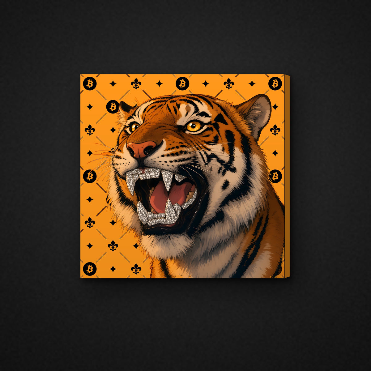 Bitcoin NOLA Tiger Canvas