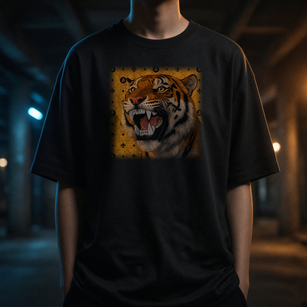 Bitcoin NOLA Tiger Tee (worn)