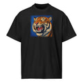 Blue Hour Tiger Tee on black heavyweight box tee
